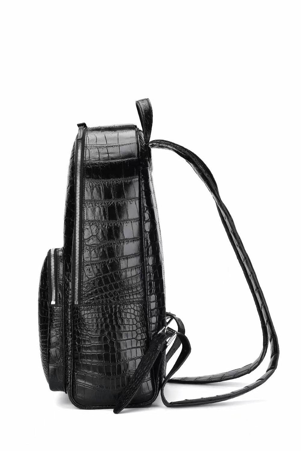 Genuine Crocodile Leather Dome  Backpack