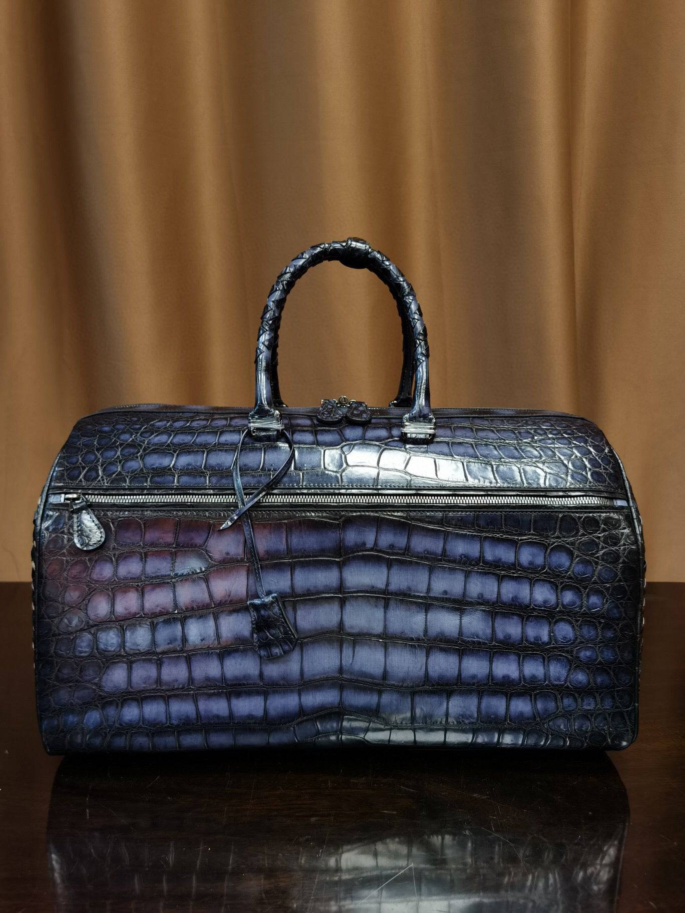 Genuine Crocodile Leather Large Travel Duffel Bags