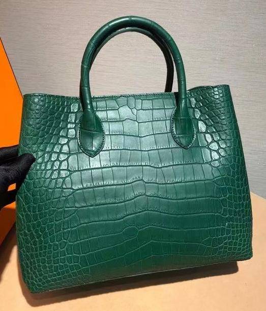 Genuine Crocodile Leather Top Handle Satchel Handbag Shoulder Bag Tote Purse Messenger Bags 30cm