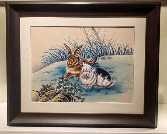 Handmade Customs Personalized Leather 3D Carving And Painting Photo Frame