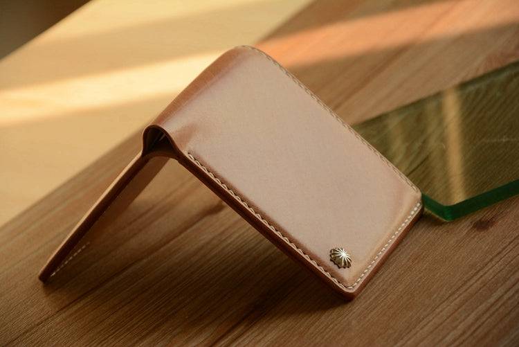 Handmade Japanese Shinki Hikaku Shell Cordovan Leather Original Beige