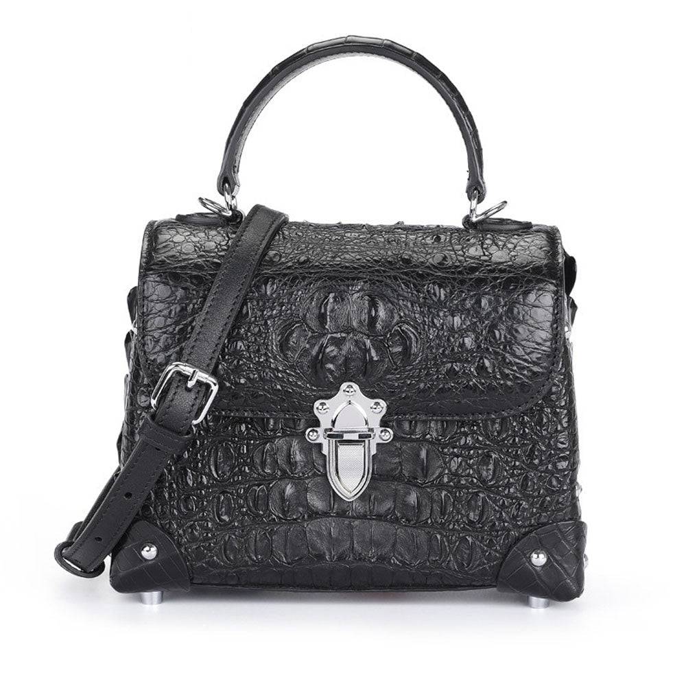 Ladies Top-handle Bag  Genuine Crocodile Leather Cross body Messenger Bags