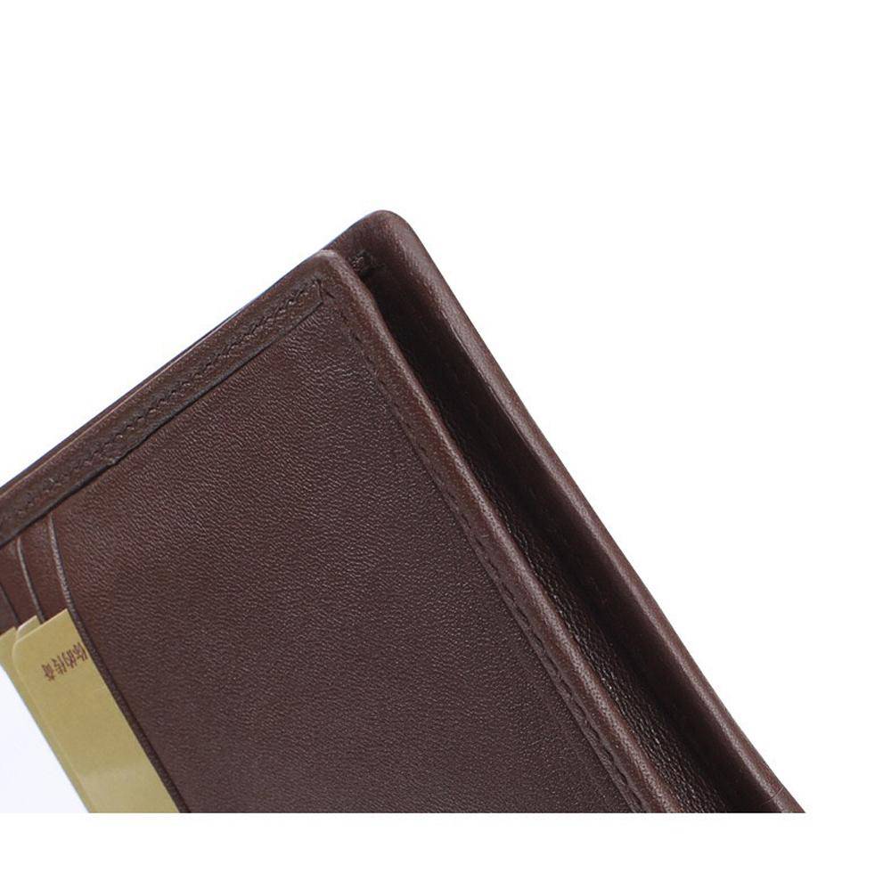 Men Bifold Leather Wallet- Genuine Crocodile Leather Tail Bone Leather