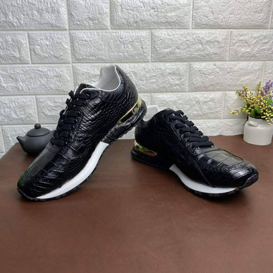 Crocodile Shoes Men's  Crocodile Leather Sneakers 2385