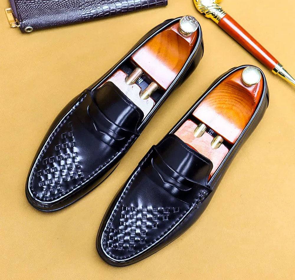 Men's Driving Leather Shoes, Men Casual Loafer Shoes