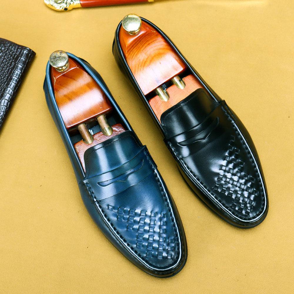 Men's Driving Leather Shoes, Men Casual Loafer Shoes