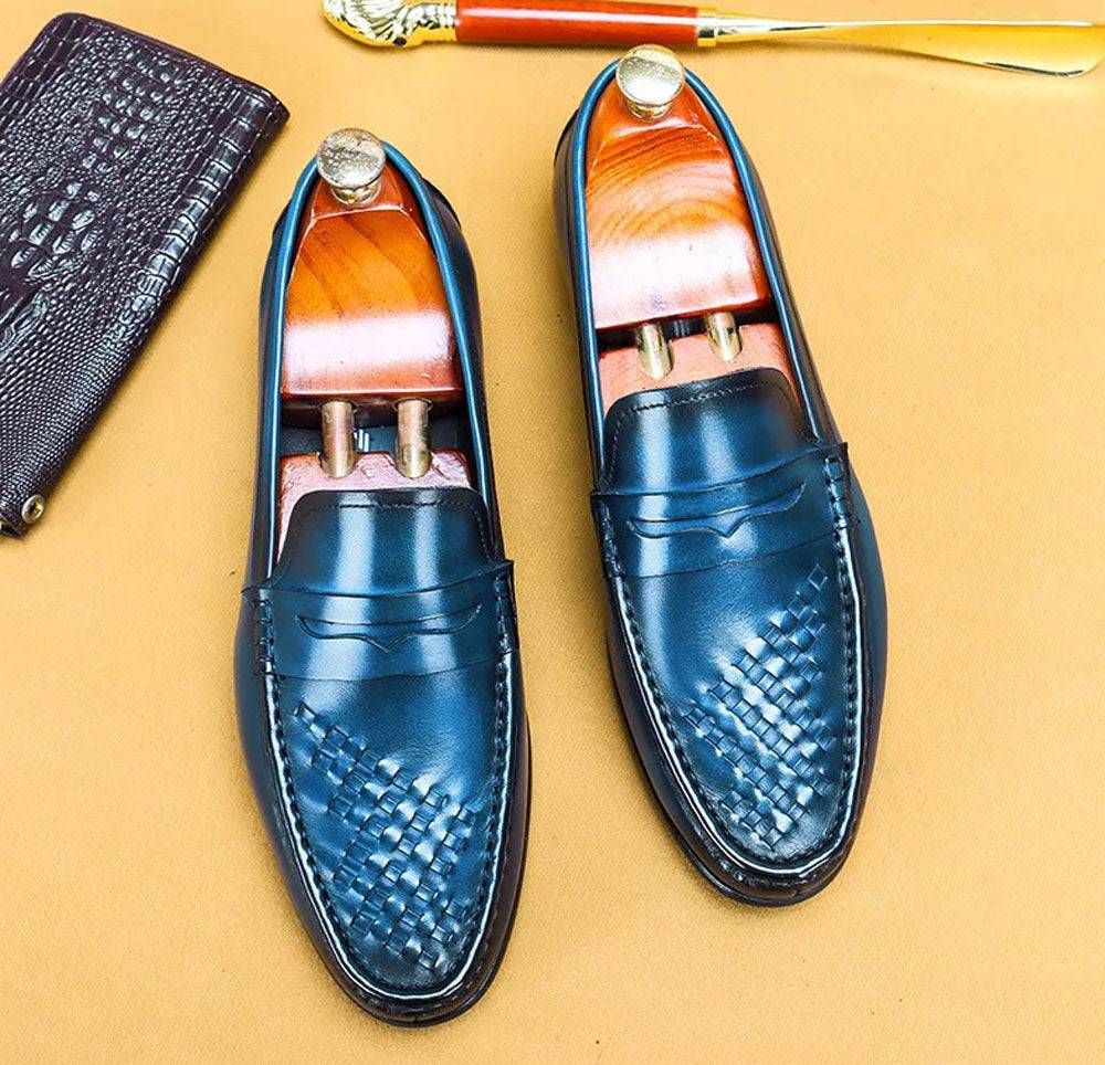 Men's Driving Leather Shoes, Men Casual Loafer Shoes