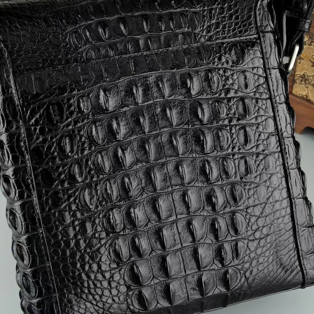 Men's Genuine Crocodile Leather Cross Body Bag