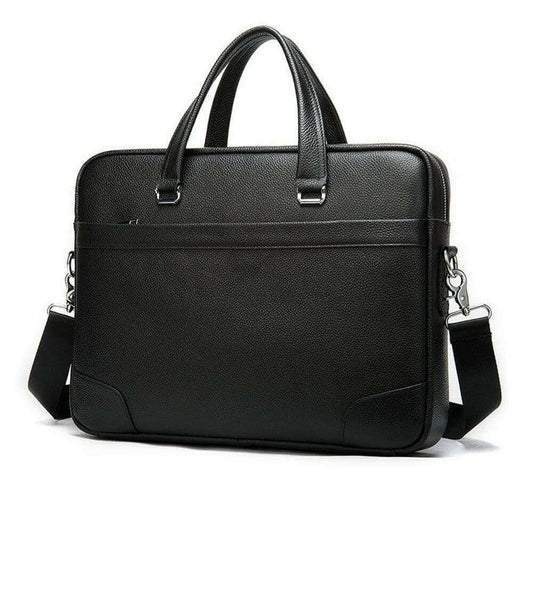 Men's Genuine Leather Laptop Briefcase Messenger Busienss Bags