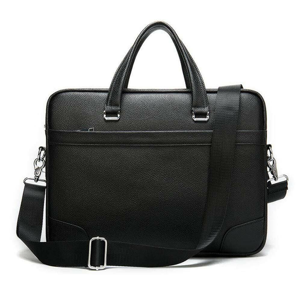 Men's Genuine Leather Laptop Briefcase Messenger Busienss Bags