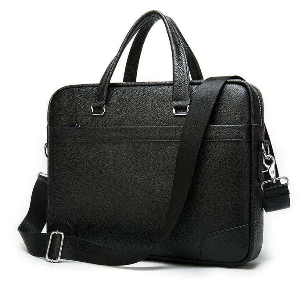 Men's Genuine Leather Laptop Briefcase Messenger Busienss Bags