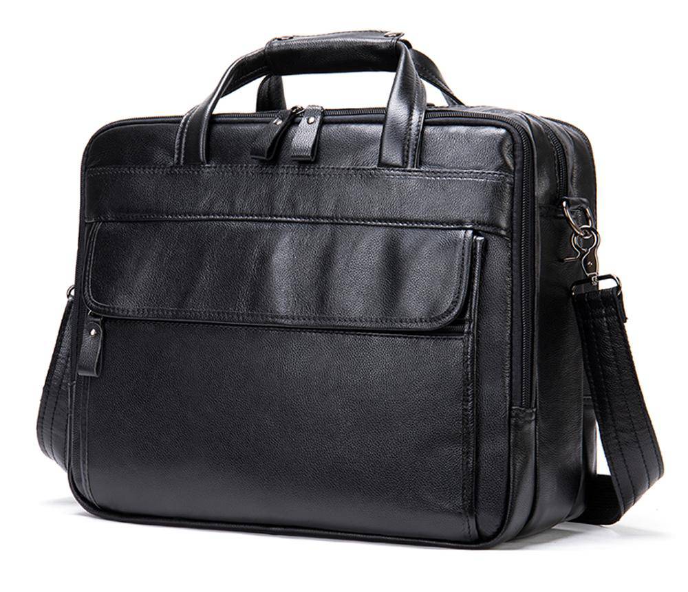 Mens Briefcase Leather Handbag 15' Laptop Buiness Messenger Shoulder Bag