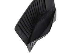 Mens Ostrich Leather Large Volumn Credit Card Clutch Wallet Bags