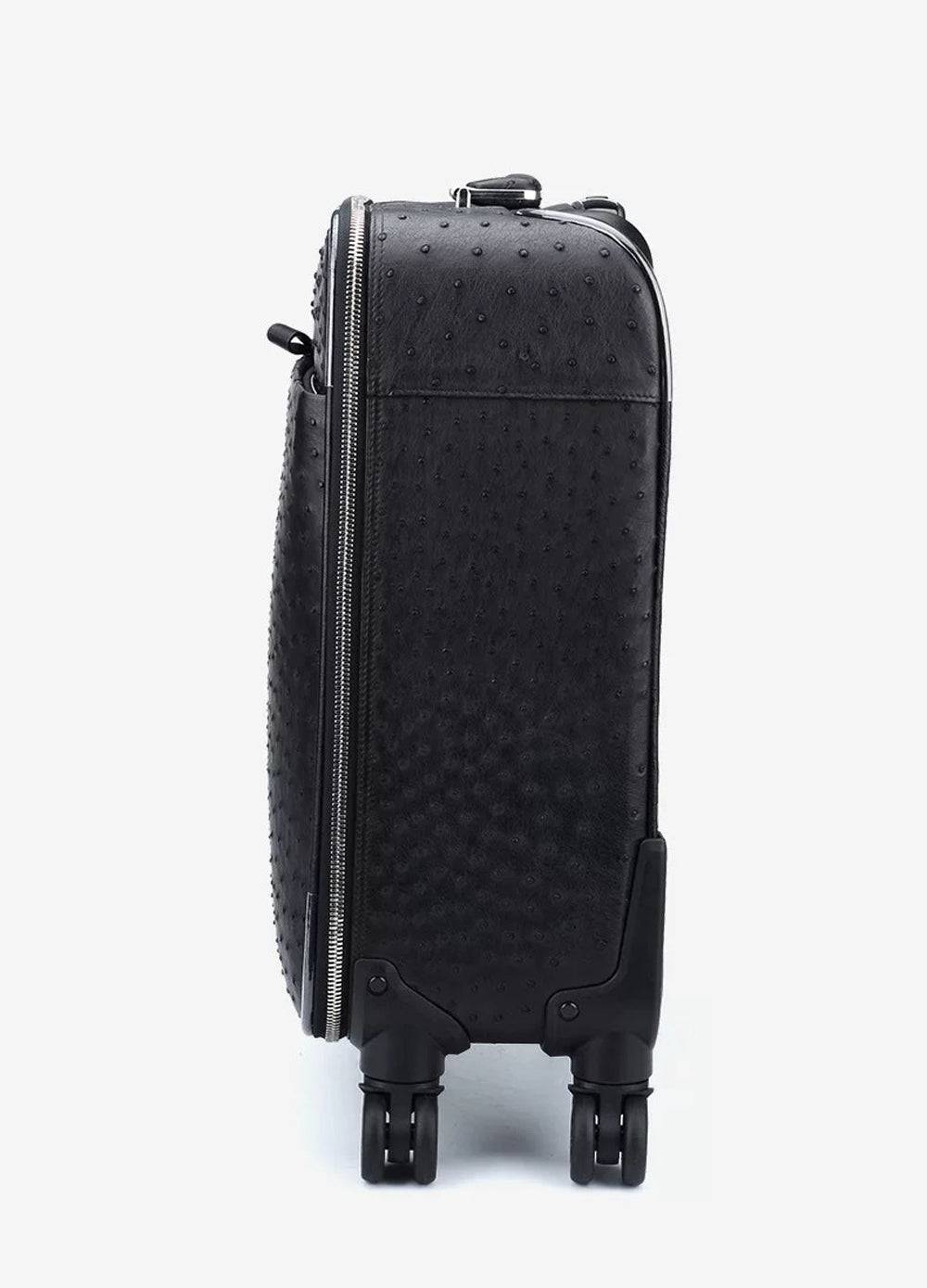 Ostrich  Leather 4-Wheeled Travelling Luggage Bags