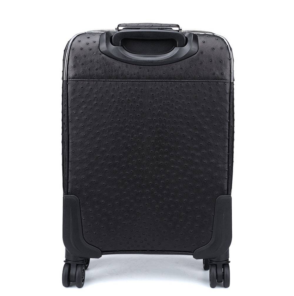 Ostrich  Leather 4-Wheeled Travelling Luggage Bags