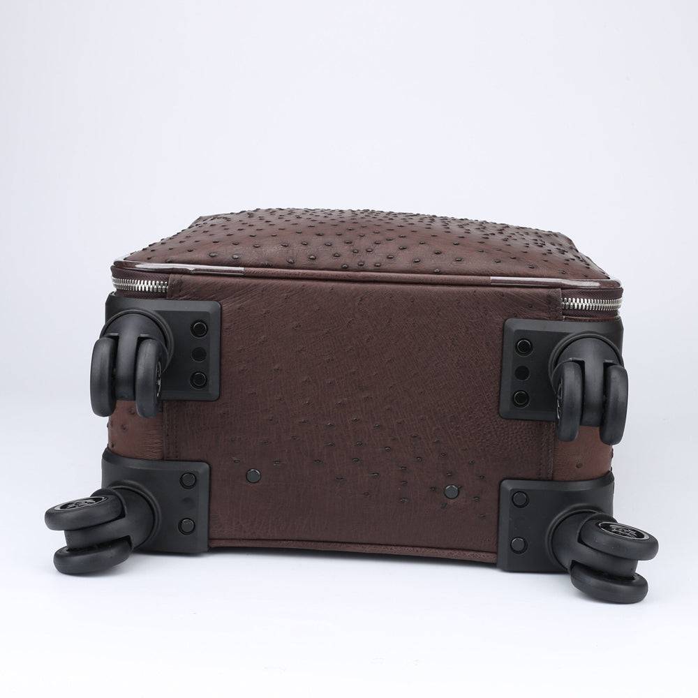 Ostrich  Leather 4-Wheeled Travelling Luggage Bags