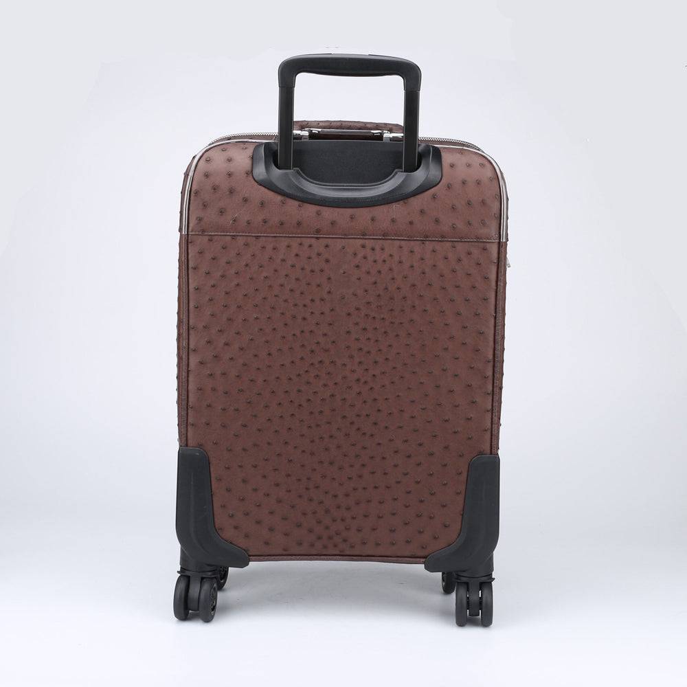 Ostrich  Leather 4-Wheeled Travelling Luggage Bags