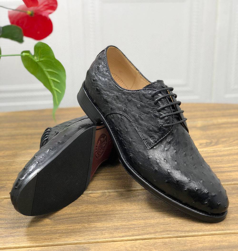 Crocodile Shoes Ostrich Leather Shoes