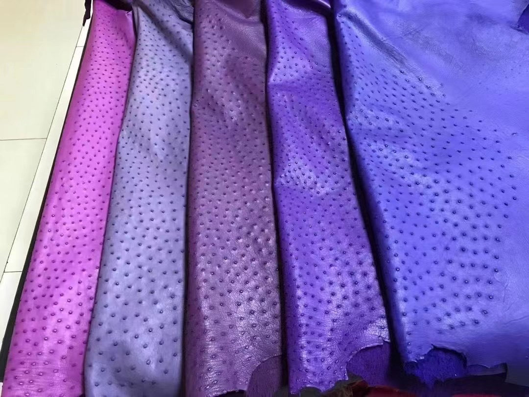 Ostrich Skin Leather Slippers Men's Ostrich Skin Leather Slippers