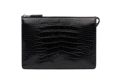 Preorder Crocodile Leather Clutch