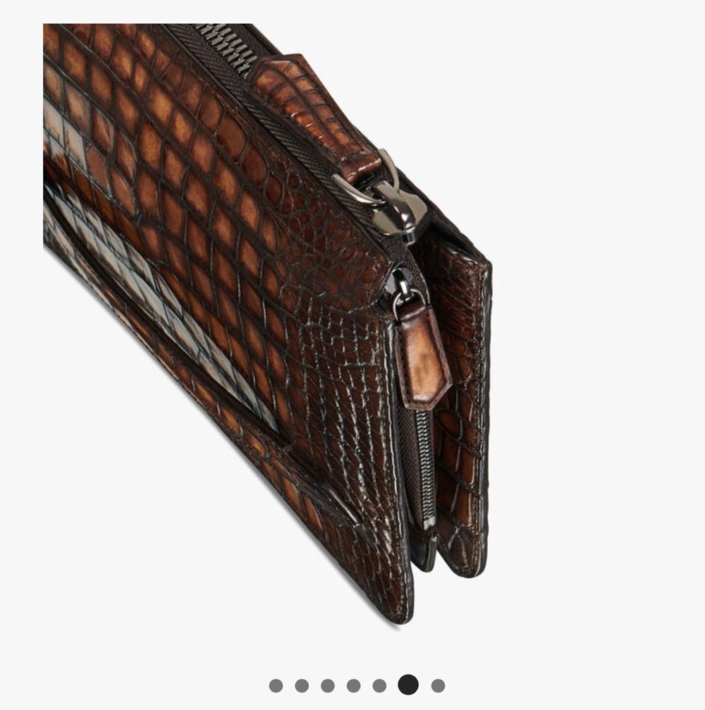 Preorder Crocodile Leather Clutch