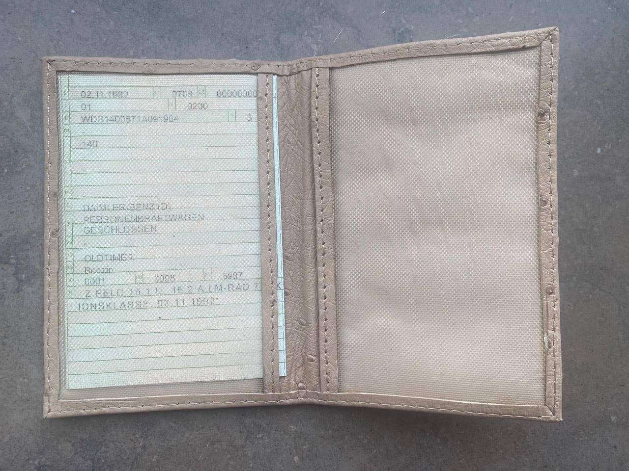 Preorder Genuine Crocodile Leather Car Registration Documents