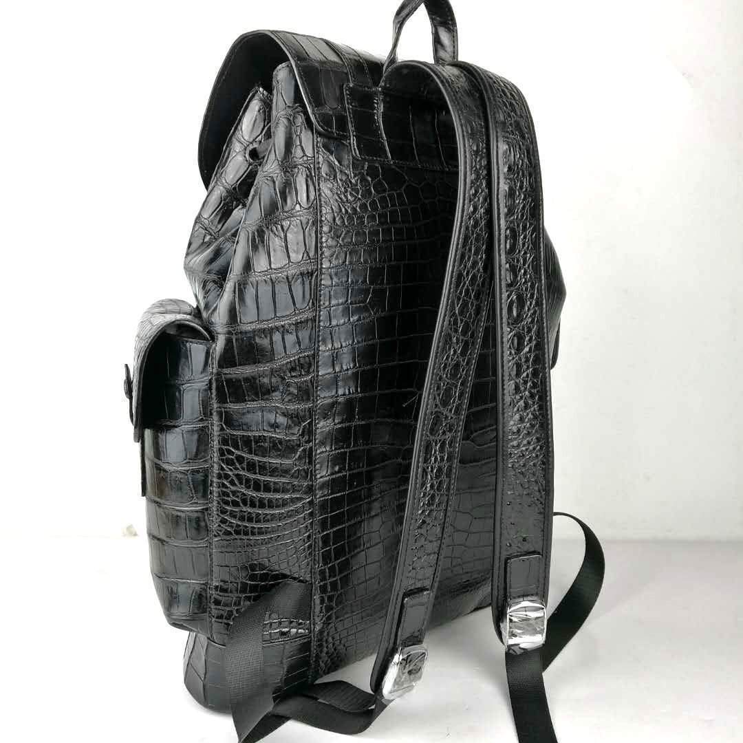 Preorder Genuine Siamese  Crocodile Belly Leather Backpack