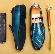 Preorder Men's Driving Leather Shoes, Men Casual Loafer Shoes