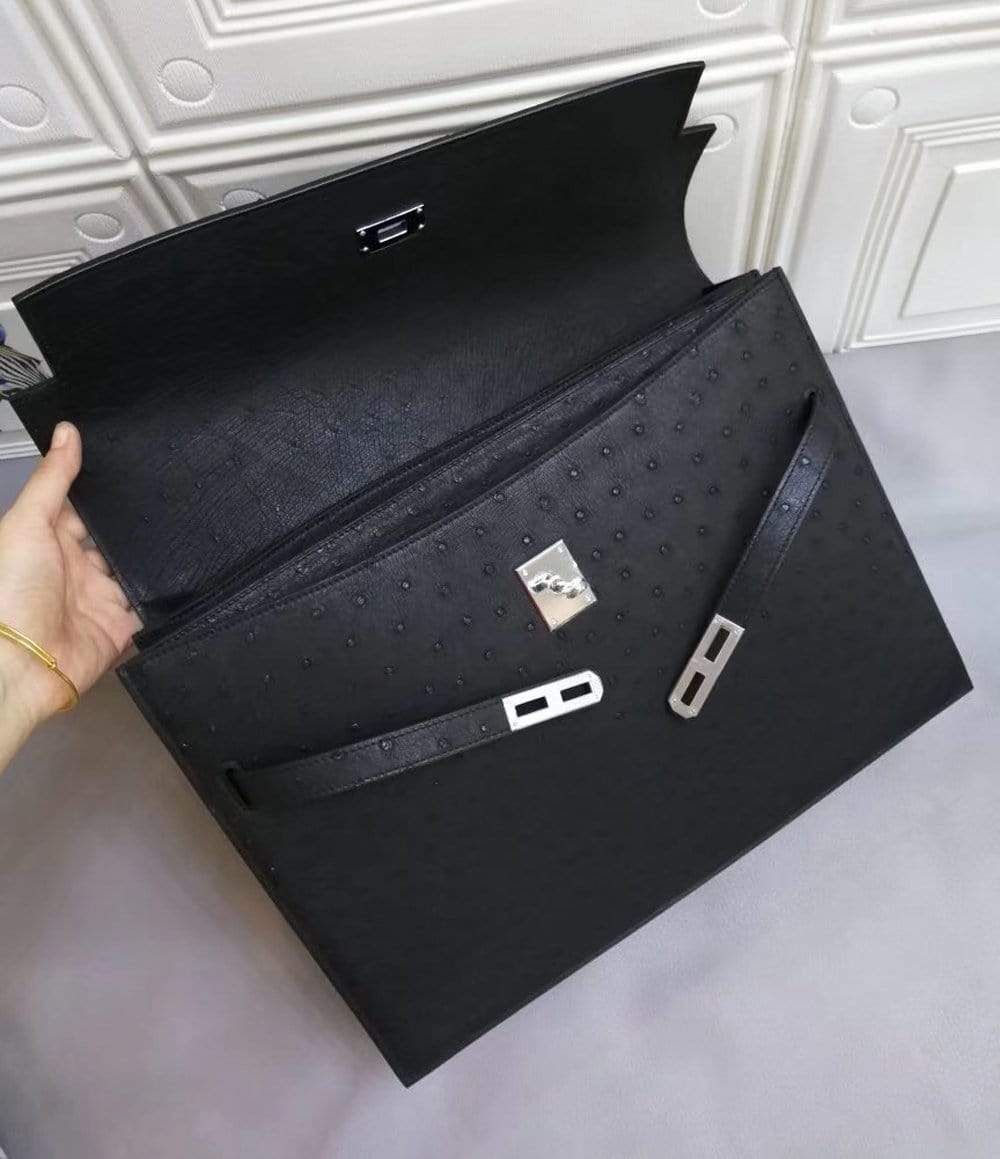 Preorder  Togo Leather Briefcase Top Handle Bag