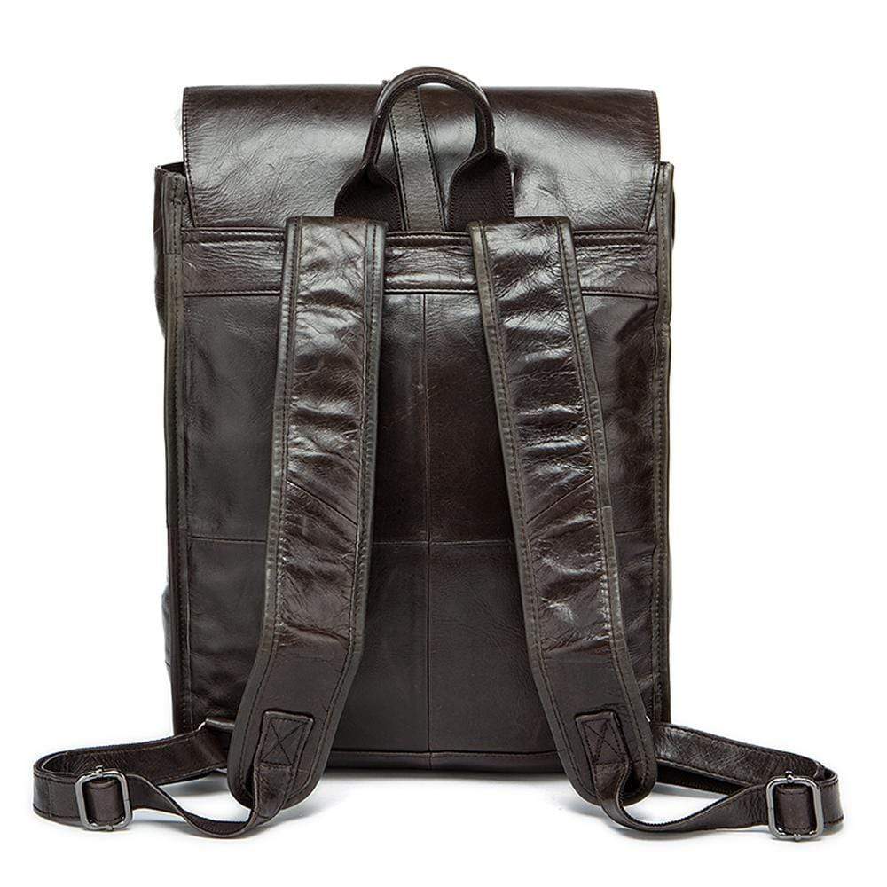 Rossie Viren  Classic  Leather Backpack  Laptop Travel Rucksack