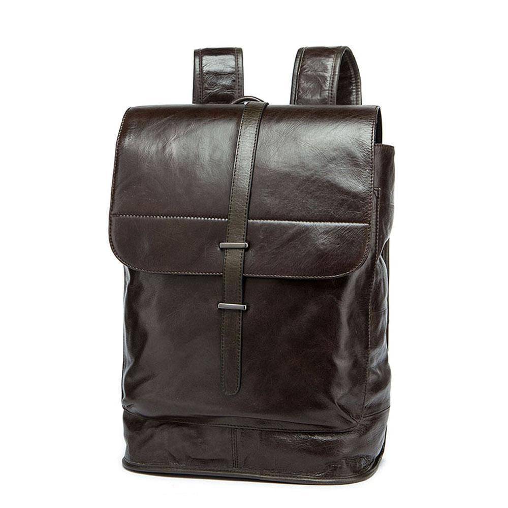 Rossie Viren  Classic  Leather Backpack  Laptop Travel Rucksack