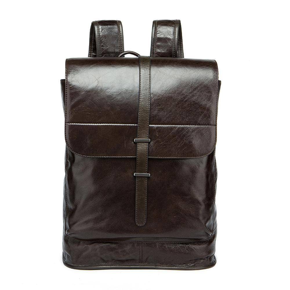 Rossie Viren  Classic  Leather Backpack  Laptop Travel Rucksack