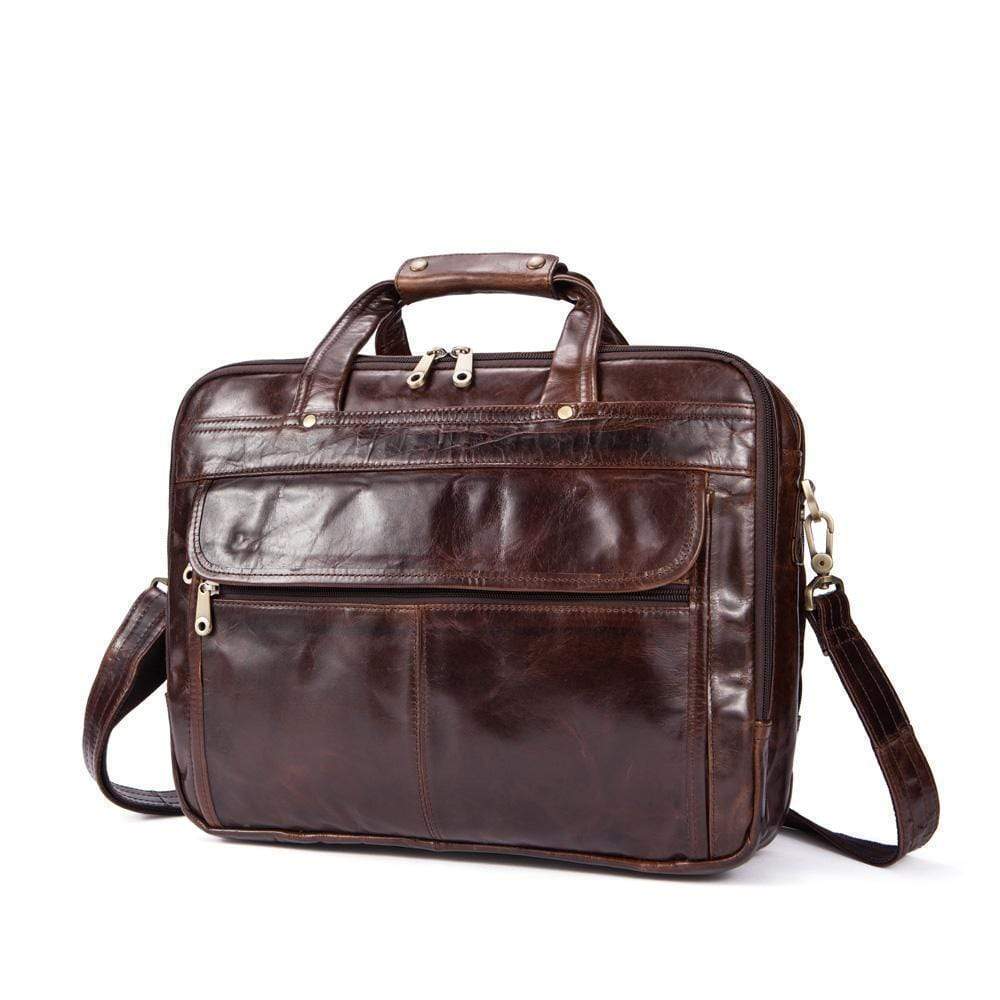 Rossie Viren  Leather  Mens Briefcase