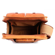 Men Business Genuine Vegetable Tanned Leather Rolling Luggage Spinner Retro Wheel Business Large Capacity Suitcase Bag 22 inch Women Multifunction Trolleys Travel Bag