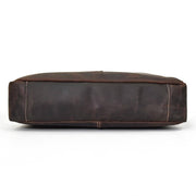 Rossie Viren  Men's Large  Vintage Brown Leather Briefcase / Leather Satchel / Leather Travel Bag /Leather Messenger Bag