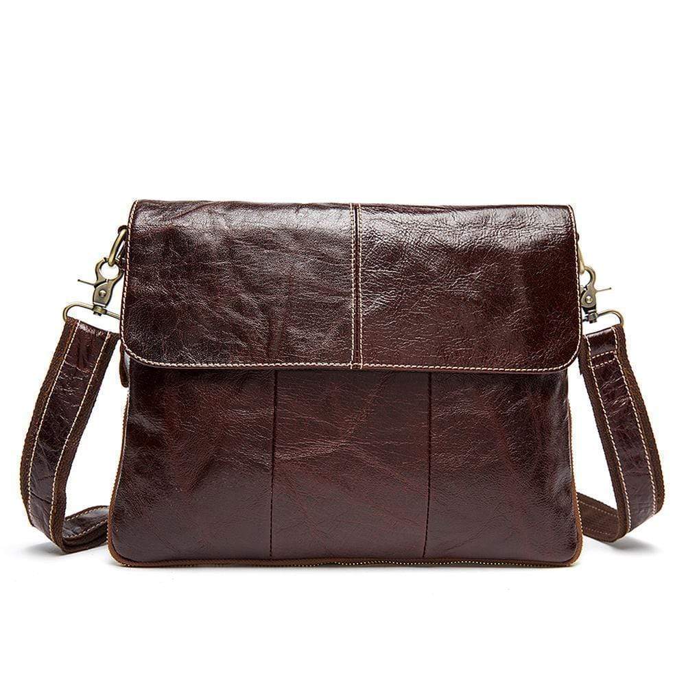 Rossie Viren Men's  Medium Vintage Leather Messenger Bag