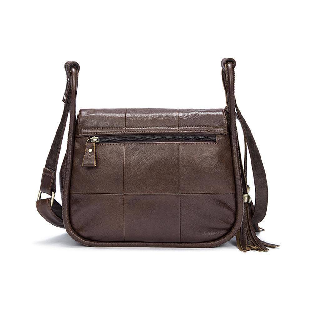 Rossie Viren  Men's Vintage Brown  Leather Messenger Shoulder Bag