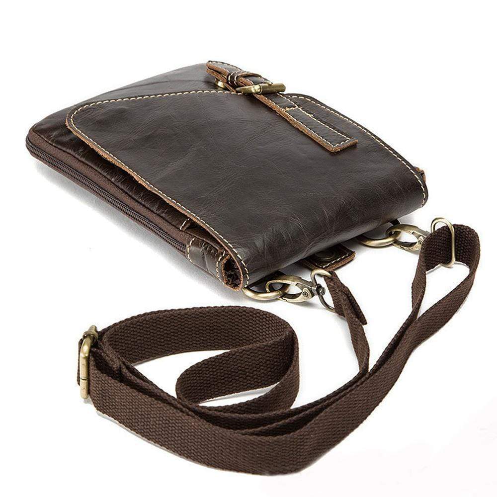 Rossie Viren Men Vintage Leather Small  Messenger Bag