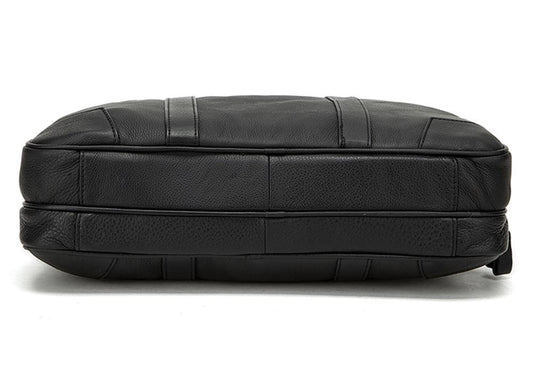 Rossie Viren Vintage  Classic Double  Zip Leather  Briefcase Work Bags