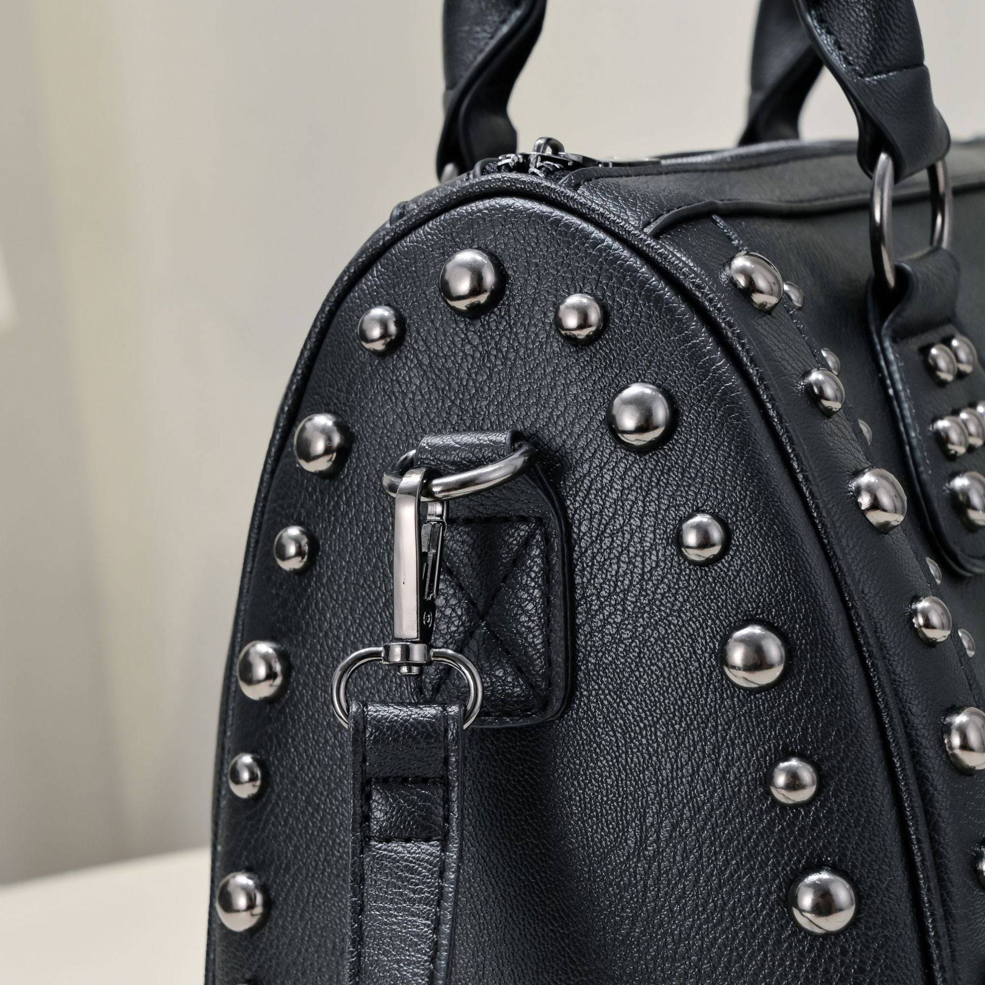 3D Crystal Skull Bag With Studded Satchels