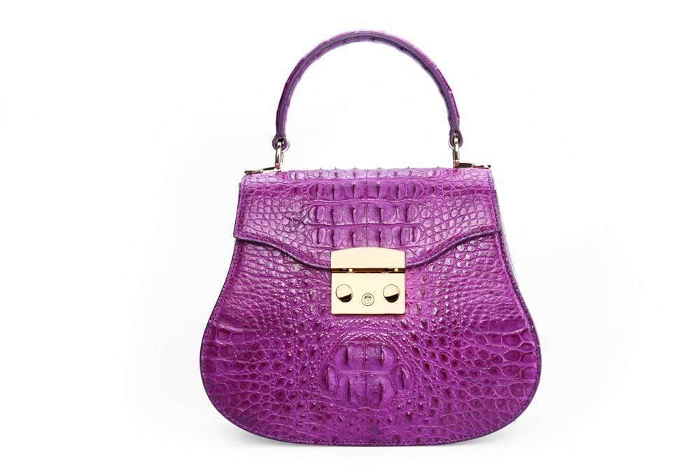 Top Handle Mini Crocodile Leather