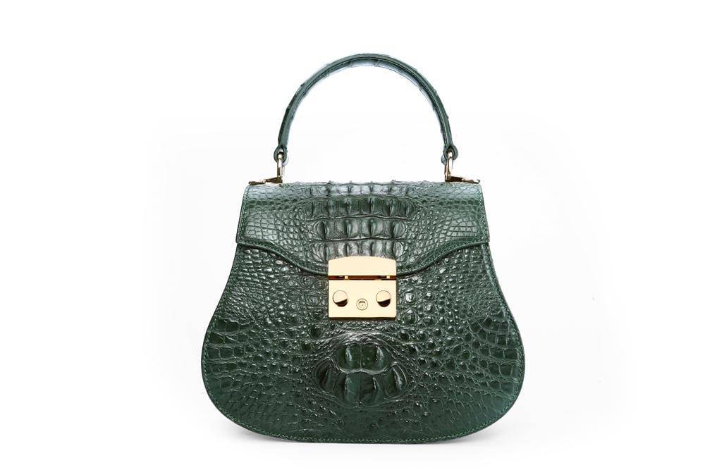 Top Handle Mini Crocodile Leather