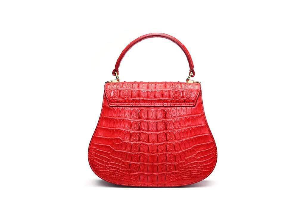 Top Handle Mini Crocodile Leather