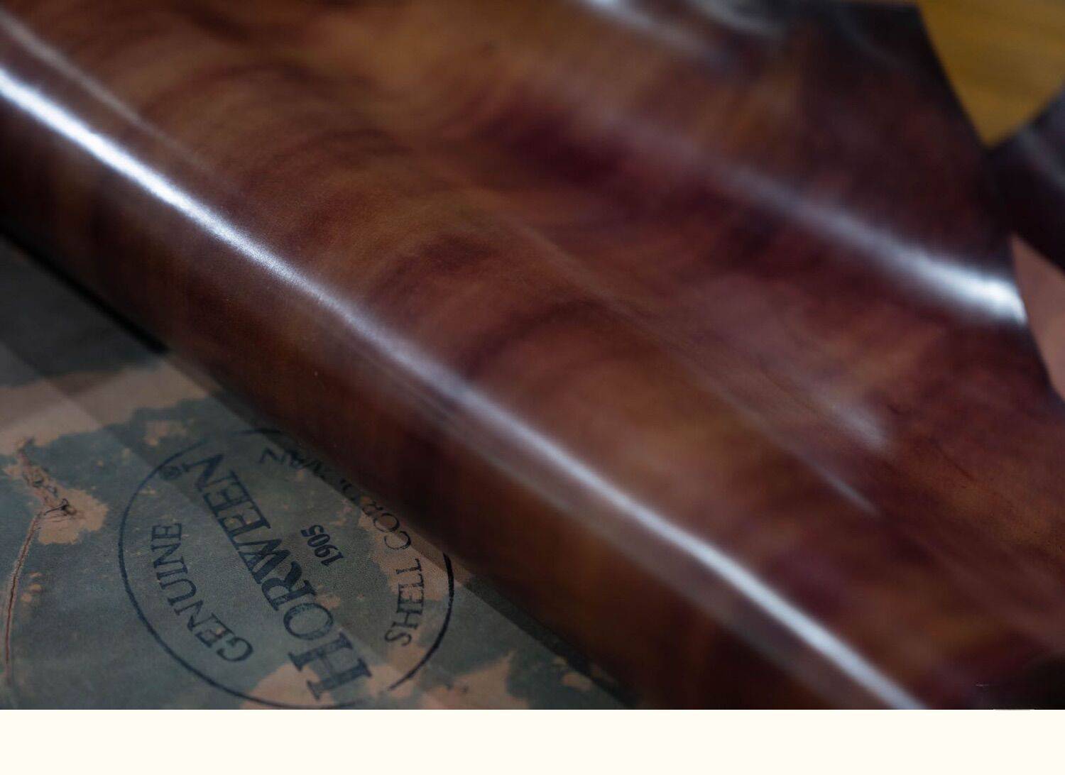 US Horween Shell Cordovan Leather  Colorway