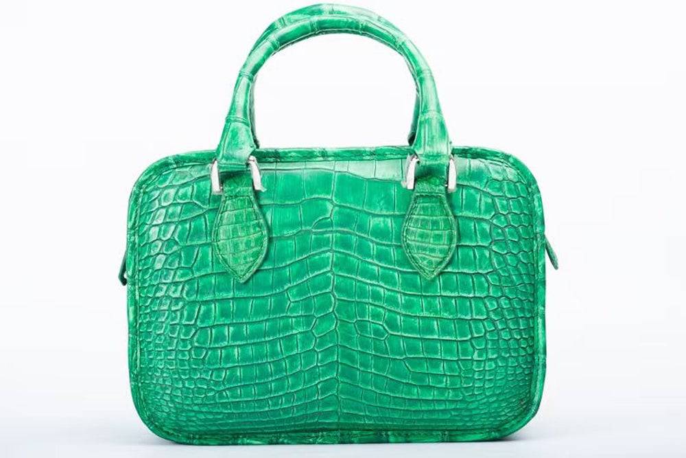 Crocodile Leather Tote Small Top Handle Bag