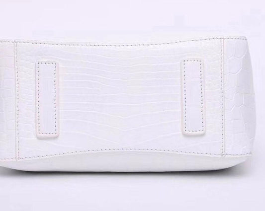 Crocodile  Leather Medium Hobo Tote Purse For Women