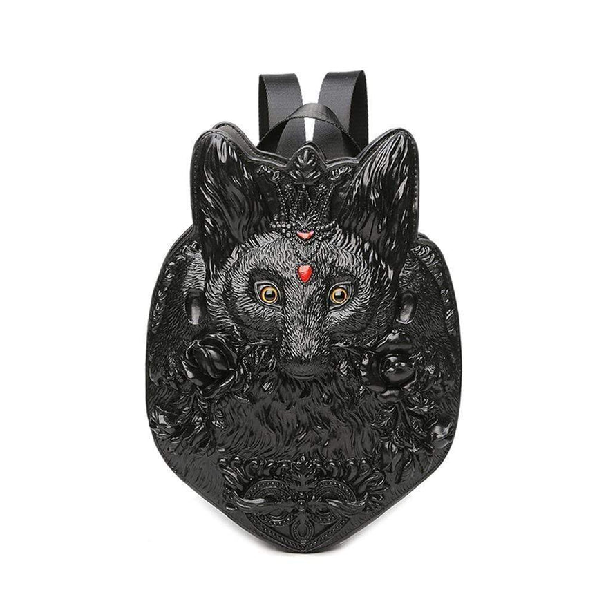 3D Backpack Fashion 3D Ladie's Fox Modeling Casual  Backpack Bags