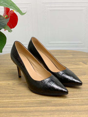 Crocodile Shoes Women's Crocodile Leather  Low Heel Dress Shoes