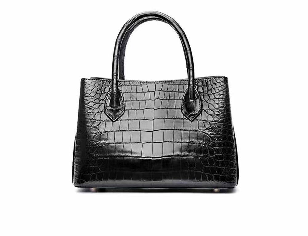 Women's Genuine Crocodile Leather Small  Tote  Shoulder Bag