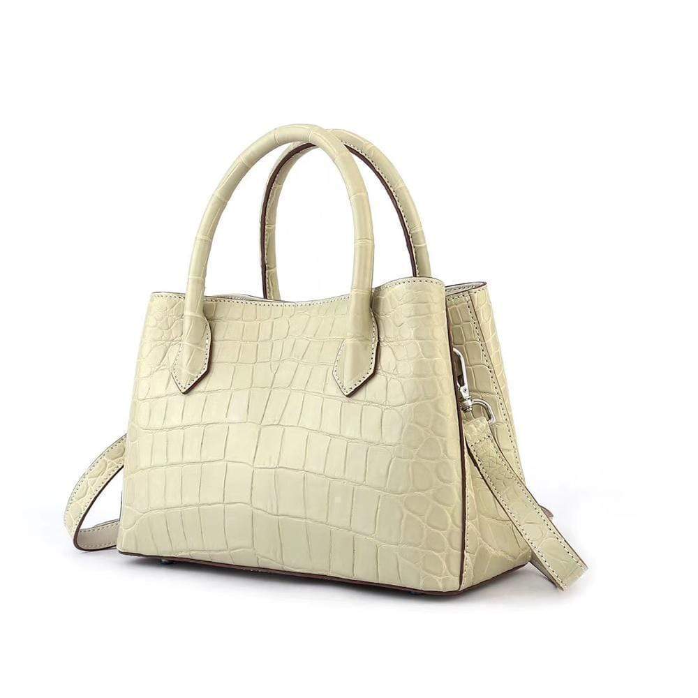 Women's Mini Top Handle Tote Bags  Cream